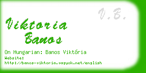 viktoria banos business card
