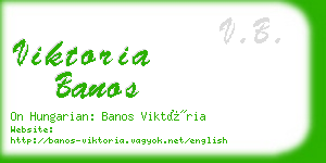 viktoria banos business card